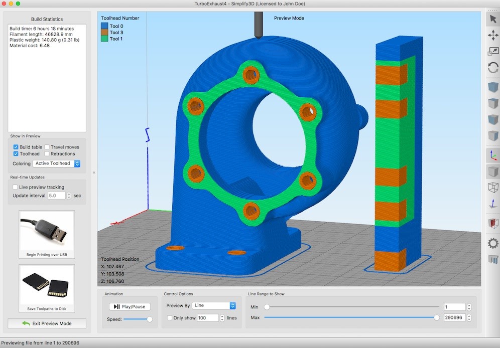 design a two color model 3D print simplify 2D